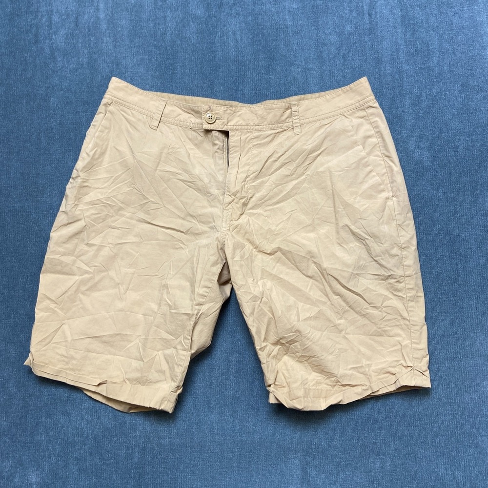 Armani Exchange Chino Shorts Mens 34 Khaki Slash Pockets Casual Summer Zip Fly